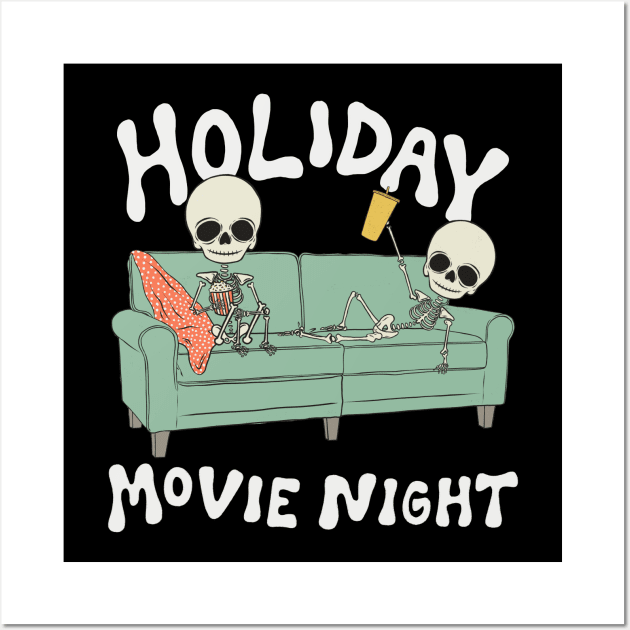 Holiday Movie Night Wall Art by cecececececelia